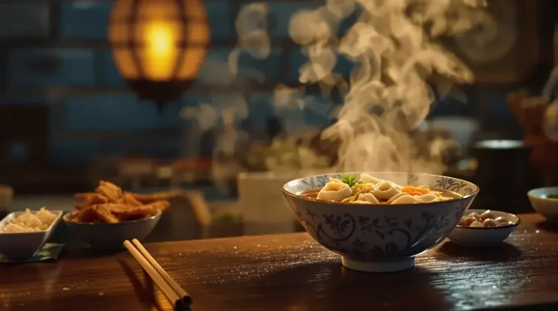 中文字幕影院《一碗云吞面的清晨烟火》封面